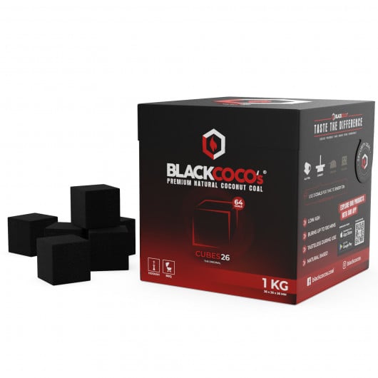 BLACKCOCO Natural Charcoal 1Kg 26mm