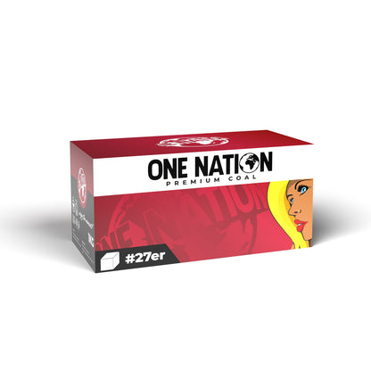 ONE NATION Premium Shisha Cubes #27er - Charcoal
